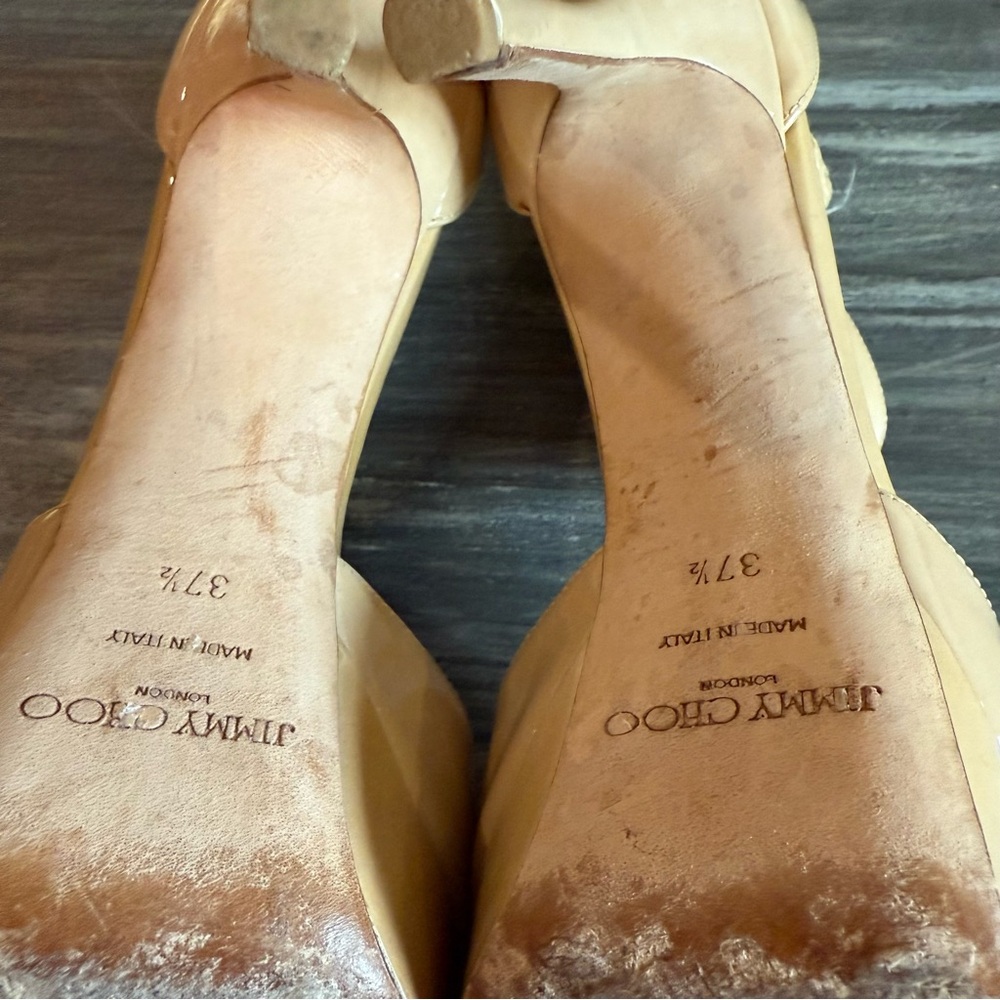 Jimmy Choo Nude Heels - Picture 6 of 11